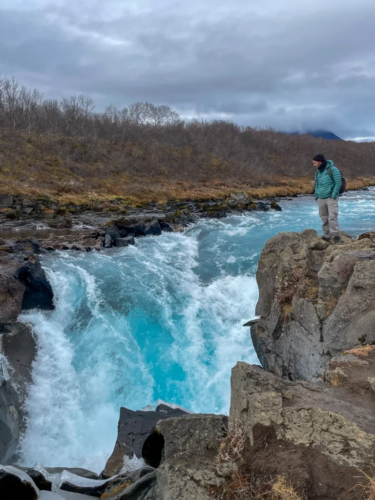 Hlauptungufoss, una de las cascadas camino a Brúarfoss