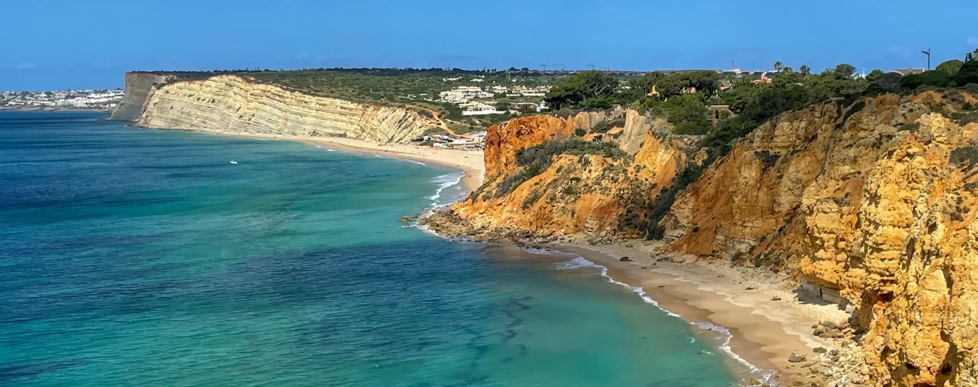 Vistas de la Praia do Canavial desde las pasarelas de la Ponta da Piedade